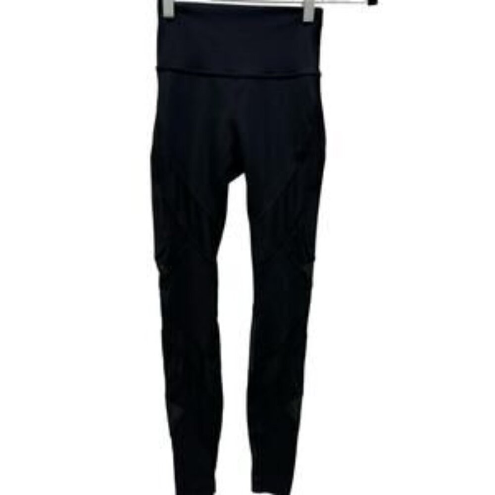 Women's Lululemon Wunder Under High-Rise Tight 28" *Mesh Black Size 2